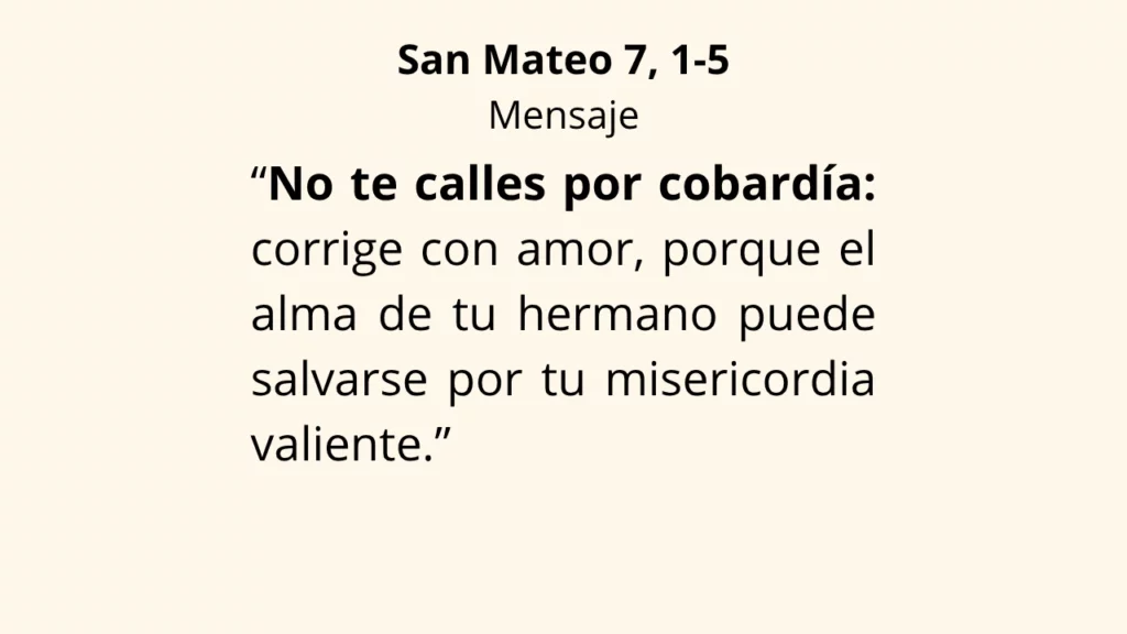 Evangelio San Mateo 7, 1-5