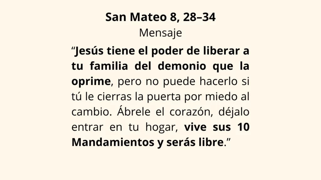 Evangelio San Mateo 8, 28–34
