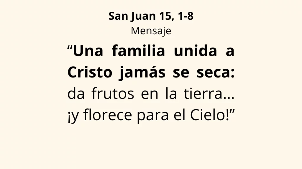 Evangelio San Juan 15, 1-8