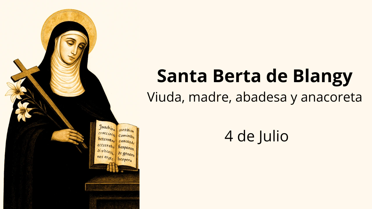 Santa Berta de Blangy: Viuda, madre, abadesa y anacoreta