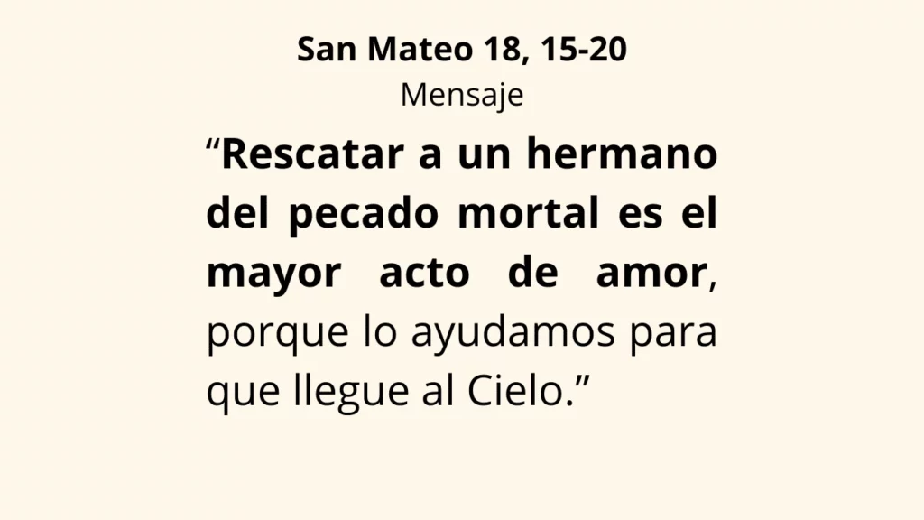 Evangelio San Mateo 18, 15-20