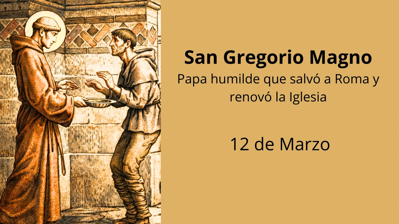 San Gregorio Magno: Papa humilde que salvó a Roma y renovó la Iglesia