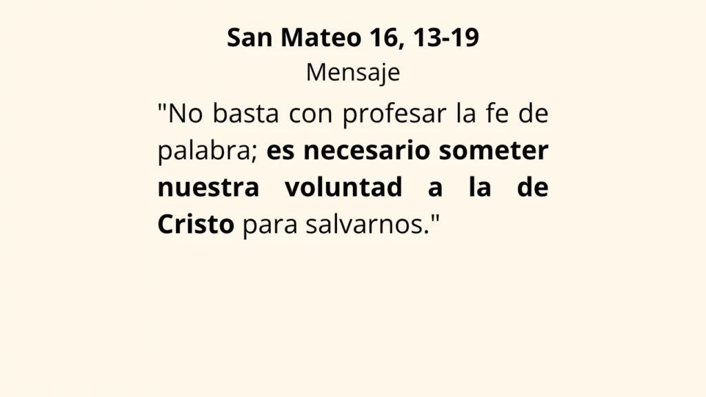 Evangelio según San Mateo 16, 13-19: